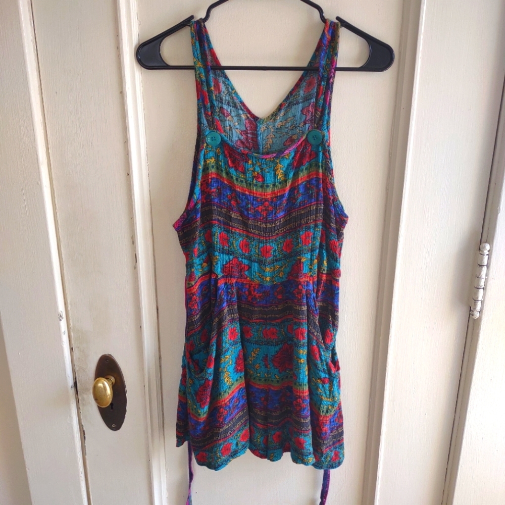 Vintage floral romper size M